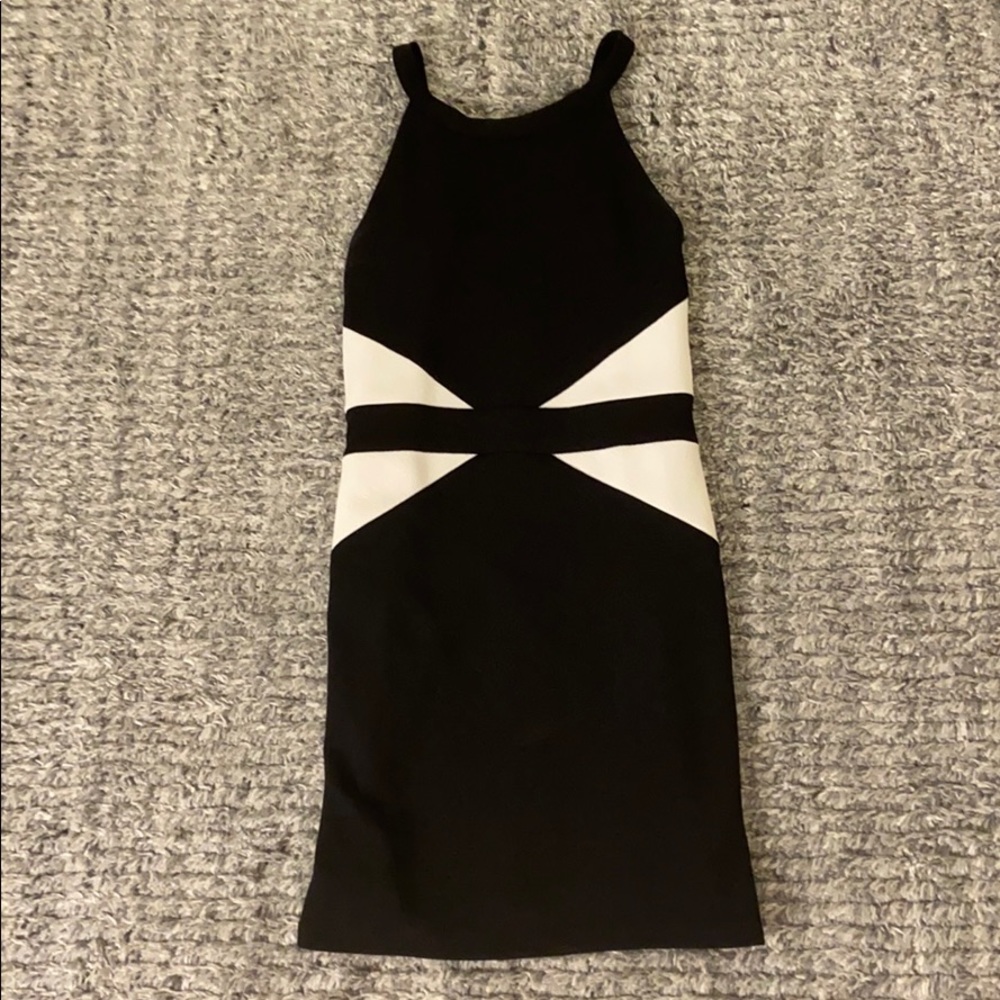 Girls size 12 SALLY MILLER black and white dress
